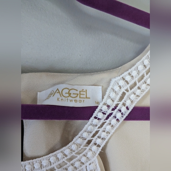 AGGEL KNITWEAR BOHO TOP SIZE MEDIUM - Picture 3 of 7